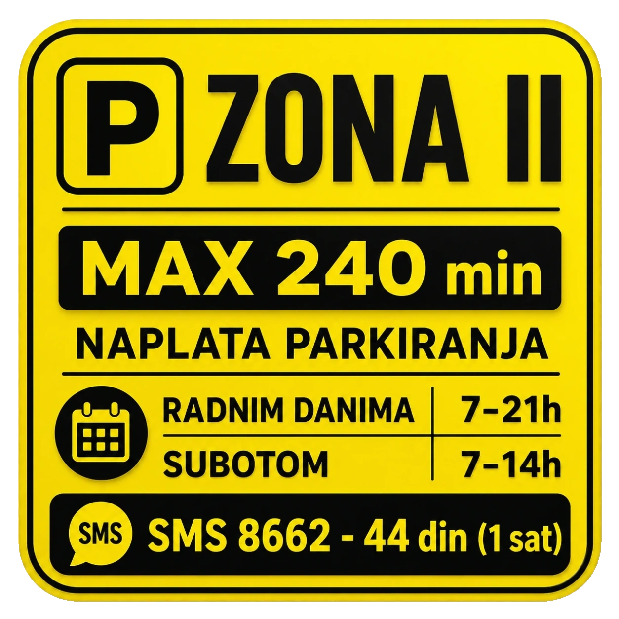 Mapa zone II